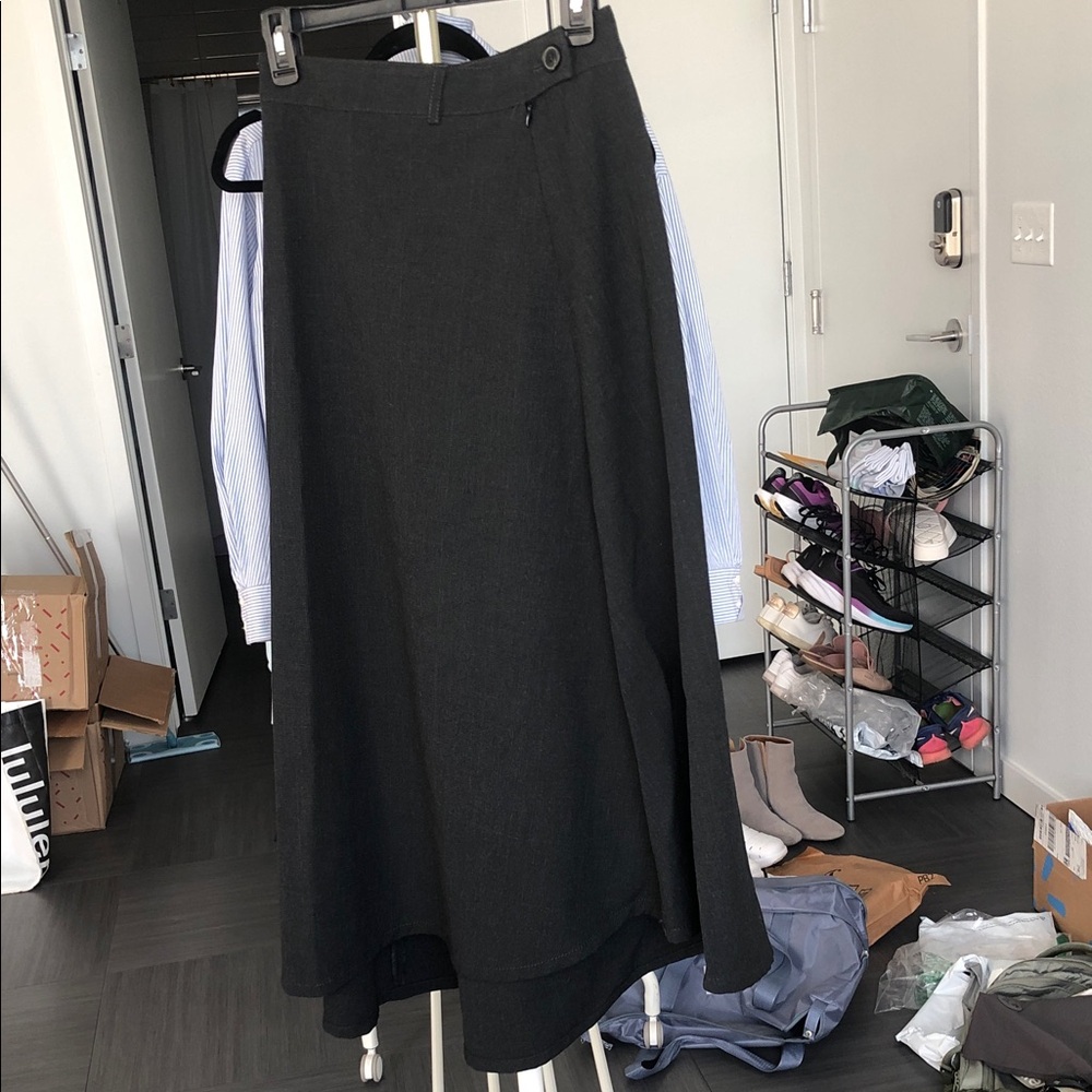 Zara Charcoal A-Line Skirt